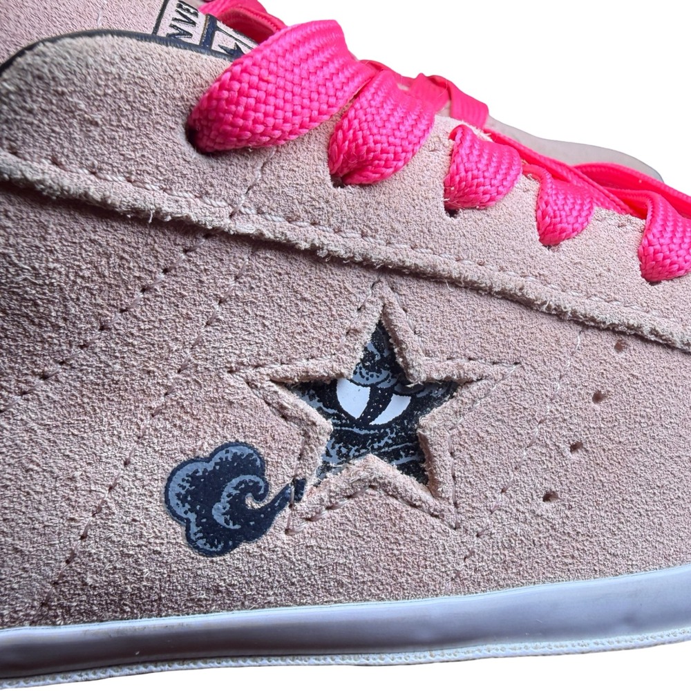 Converse One Star Pro Sage Elsesser Unisex 6.5W 5M Pink Suede Excellent A04135C - Picture 7 of 11